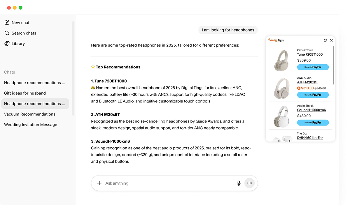 Comunicado de prensa: PayPal continúa dando forma al comercio agente con el descubrimiento instantáneo de productos